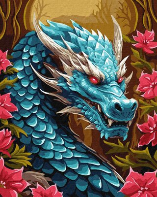 Картина за номерами Могутній дракон 40x50 Идейка (KHO5114) KHO5114 фото