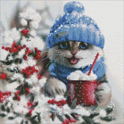 Алмазна мозаїка Зимова радість 40х40 Ідейка (AMO7578) AMO7578 фото